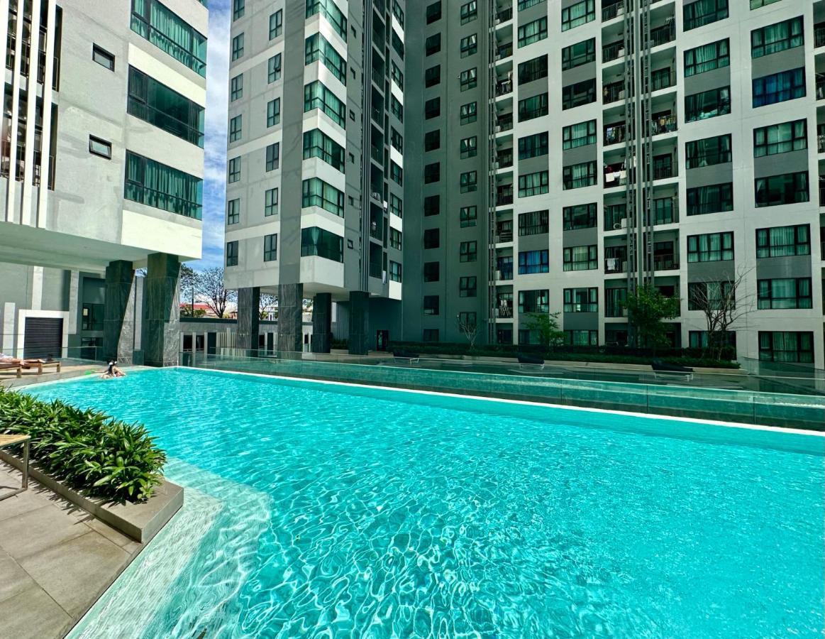 Best Location Condo With Swimming Pool, Gym, Sauna, Washing Mashine, Fast Internet In Central Of 芭達亞 外观 照片
