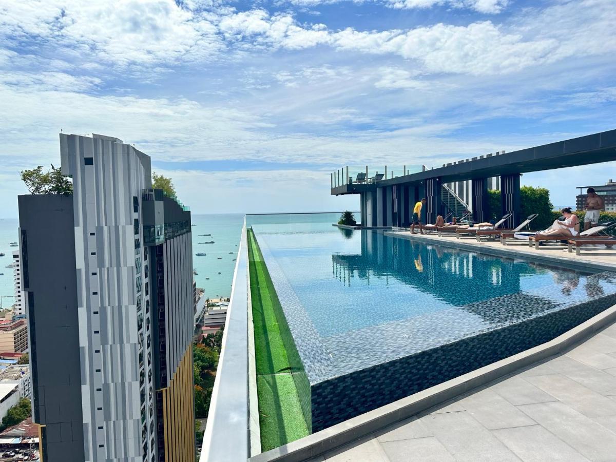 Best Location Condo With Swimming Pool, Gym, Sauna, Washing Mashine, Fast Internet In Central Of 芭達亞 外观 照片